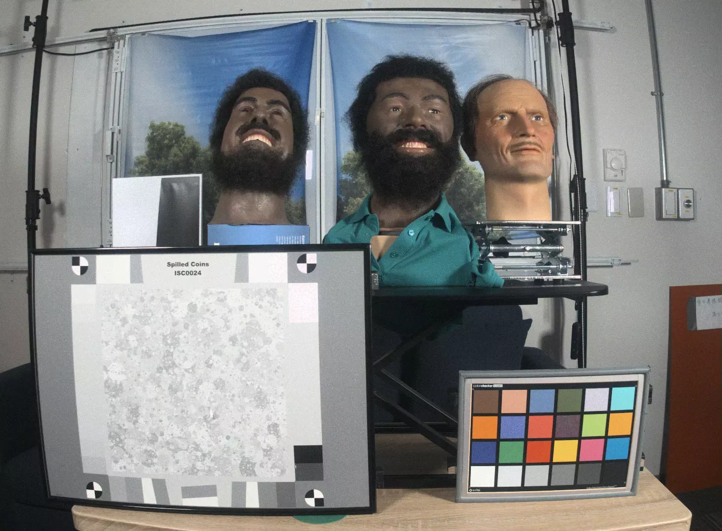 **Mannequin dataset**: Three realistic mannequins are used in part of our experiments. To prevent any impact from post-processing on facial details, all images are captured in RAW format using a Sony IMX383-AAQK image sensor.